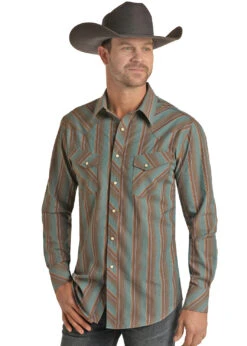 Men's Rock & Roll Cowboy Snap Front Shirt #RRMSOSRZ1O