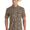 Men's Rock & Roll Cowboy Ripstop Snap Front Shirt #RRMS1SR0QP