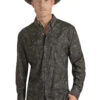 Men's Rock & Roll Cowboy Tec Western Snap Front Shirt #RRMSOSRYZR