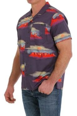 Men's Cinch Button Down Shirt #MTW1401021 -Deals West Wear Man Store 12075d99ecfed7451feb2f35b23229f9