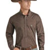 Men's Rock & Roll Cowboy Button Down Shirt #RRMSODR09I