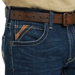 Men's Ariat M5 Straight Stretch Remming Stackable Straight Leg Jean #10040746 -Deals West Wear Man Store 218b879c2cf8763092e59bab50c60926