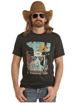 Men's Rock & Roll Cowboy Dale Brisby T-Shirt #RRUT21R069