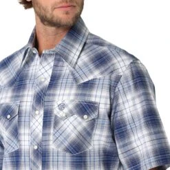 Men’s Wrangler Retro Snap Front Shirt #112324674 -Deals West Wear Man Store 27ac20a6e6f768371fcc4406bdb44353
