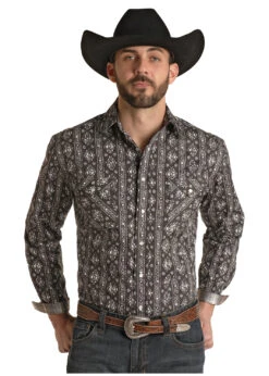 Men's Rough Stock Snap Front Shirt #RSMSOSR0F9