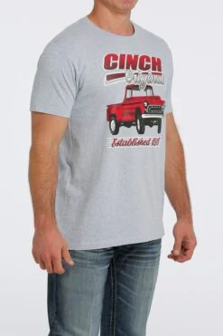 Men's Cinch Grey T-Shirt #MTT1690514 -Deals West Wear Man Store 3e075270d306b4e7cff5321d96c1f97b