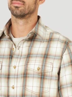 Men's Wrangler Button Down Shirt #112317201 -Deals West Wear Man Store 4166cf63af5b7cbe357c06c84739a7e3
