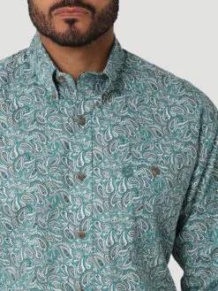 Men's Wrangler George Strait Button Down Shirt #112318983 -Deals West Wear Man Store 54ad04d1d8e05c9e9f343bf016bf496e