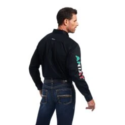 Men's Ariat Team Logo Twill Classic Fit Button Down Shirt #10038500 -Deals West Wear Man Store 56f6dc66a8b6ae1b5b6eb789c1c21083