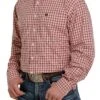 Men's Cinch Button Down Shirt #MTW1105356PNK
