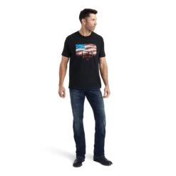 Men's Ariat Flagscape T-Shirt #10042776 -Deals West Wear Man Store 5df63da1b342aeb1bc2c17411143a20c