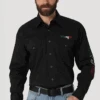 Men's Wrangler Logo Snap Front Shirt #112317124