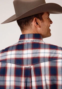 Men's Roper Button Down Shirt #03-002-0378-4048 -Deals West Wear Man Store 70a32ff405d5e54eeb6e0e177f9de7fb