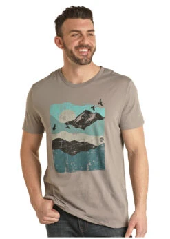 Men's Rock & Roll Cowboy T-Shirt #RRUT21R0IV