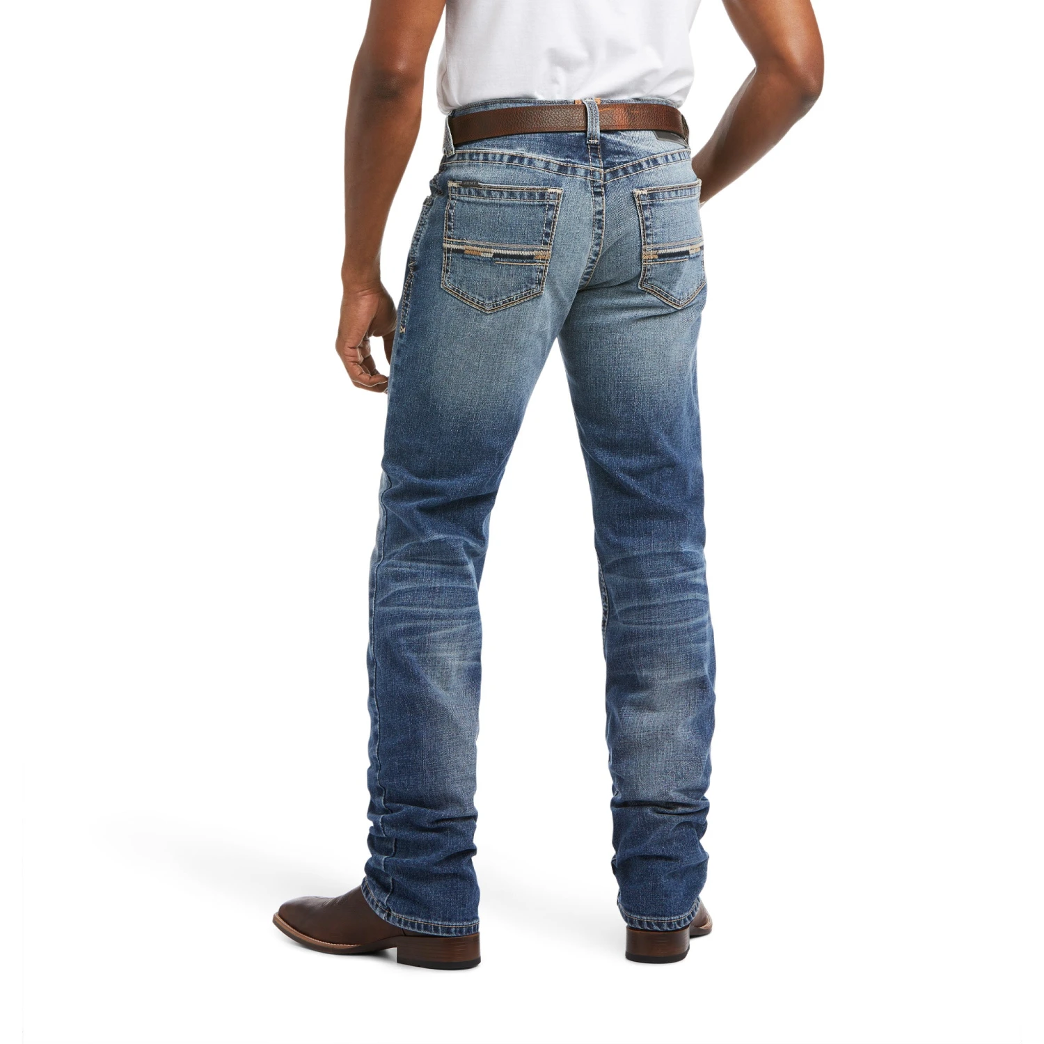 Men's Ariat M4 Low Rise Stretch Longspur Stackable Straight Leg Jean #10036879 1 Men's Ariat M4 Low Rise Stretch Longspur Stackable Straight Leg Jean #10036879