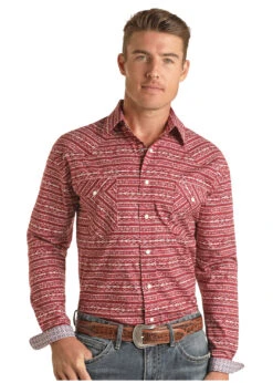 Men's Rough Stock Snap Front Shirt #RSMSOSRZD5