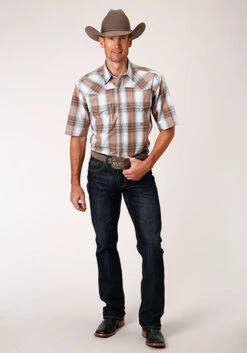 Men's Roper Snap Front Shirt #03-002-0278-4050 -Deals West Wear Man Store 914b024ee09b9d36970f678a8b3e81cb