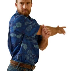 Men's Ariat VentTEK Outbound Classic Fit Button Down Shirt #10045023 -Deals West Wear Man Store 96fc750764a4164ef1cdd025bf79ad9d