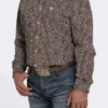 Men's Cinch Paisley Button Down Shirt #MTW1105453