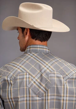 Men's Stetson Snap Front Shirt #11-001-0478-5006GY -Deals West Wear Man Store abc03c36ac39e3c34d1756ca1f555743