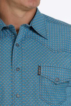 Men's Cinch Snap Front Shirt #MTW1312051BLU -Deals West Wear Man Store abd21fbfa7c08cee4c4dcf1f2cd33bf7