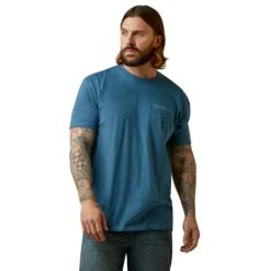 Men's Ariat Blue American Flag T-Shirt #10045279 -Deals West Wear Man Store af8b8df4097e00b450dfedcb7ed6dace