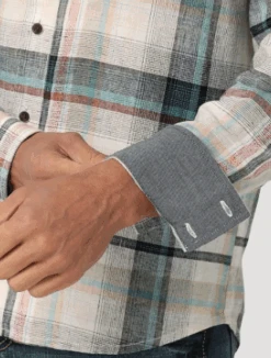 Men's Wrangler Retro Premium Button Down Shirt #112324853 -Deals West Wear Man Store b45ac7d0c124e7654bff74cb61c72e6d