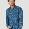 Men's Wrangler Retro Flannel Snap Front Shirt #112318774