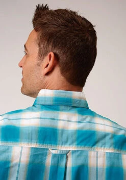 Men's Roper Button Down Shirt #03-002-0379-4046 -Deals West Wear Man Store d04796a8121dc08bf1d375258bf51cb5