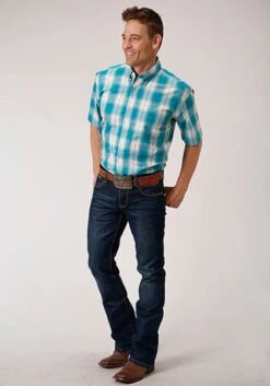 Men's Roper Button Down Shirt #03-002-0379-4046 -Deals West Wear Man Store d81938e00f43208aac47294a32930b3c