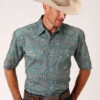 Men's Roper Snap Front Shirt #03-002-0225-4010BU