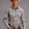 Men's Stetson Snap Front Shirt #11-001-0478-5006GY