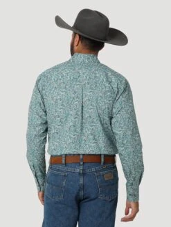 Men's Wrangler George Strait Button Down Shirt #112318983 -Deals West Wear Man Store f3013b4eb643dfe5d3943637b83ab9a1