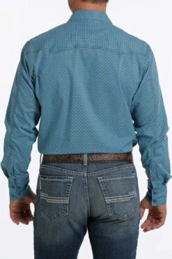 Men's Cinch Snap Front Shirt #MTW1312051BLU -Deals West Wear Man Store f832363918f4495181b460ef791c5f09