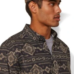 Men's Ariat Serape Island Button Down Shirt #10043705 -Deals West Wear Man Store f8e825867ccd859e9ca80955e889b9ca