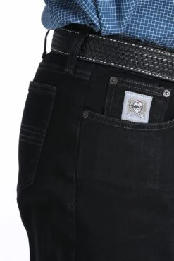 Men's Cinch Slim Fit Silver Label Jean #MB98034012BLK -Deals West Wear Man Store mb98034012 4 1723 detail